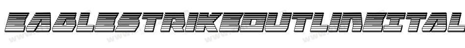 EagleStrikeOutlineItalic-XoaG字体转换