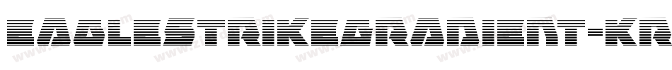 EagleStrikeGradient-KrpX字体转换