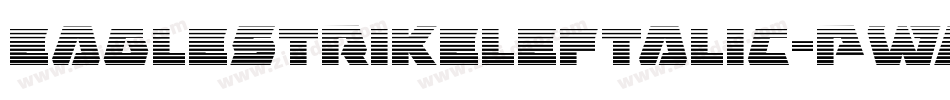EagleStrikeLeftalic-PwA7字体转换