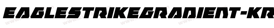 EagleStrikeGradient-KrpX字体转换