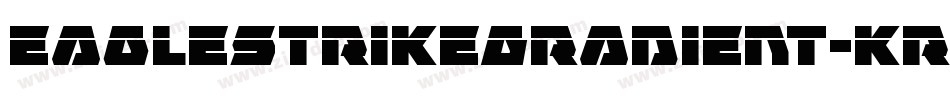 EagleStrikeGradient-KrpX字体转换