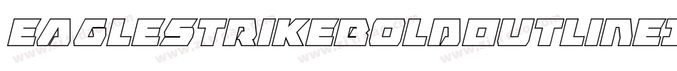 EagleStrikeBoldOutlineItal-1gRv字体转换