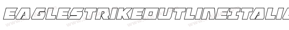 EagleStrikeOutlineItalic-XoaG字体转换
