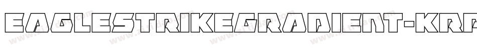 EagleStrikeGradient-KrpX字体转换