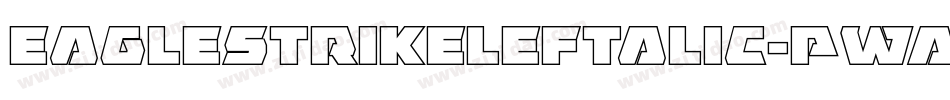 EagleStrikeLeftalic-PwA7字体转换