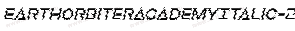 EarthOrbiterAcademyItalic-2aJo字体转换