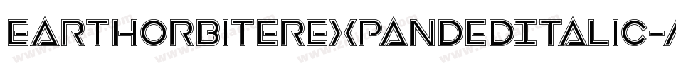 EarthOrbiterExpandedItalic-MPep字体转换