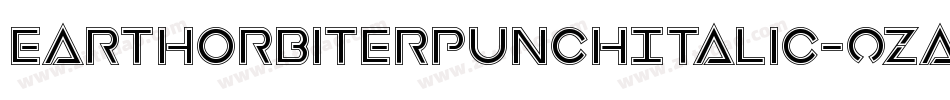 EarthOrbiterPunchItalic-ozaq字体转换