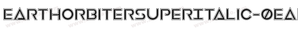 EarthOrbiterSuperItalic-0eAr字体转换