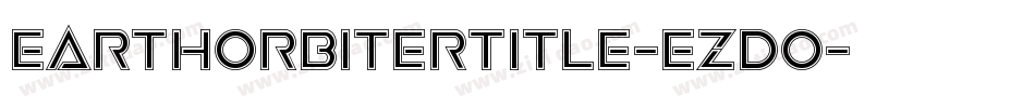 EarthOrbiterTitle-ezdO字体转换