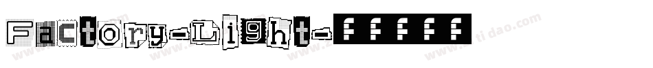 Factory-Light字体转换