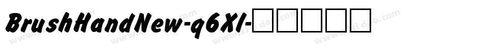 BrushHandNew-q6Xl字体转换