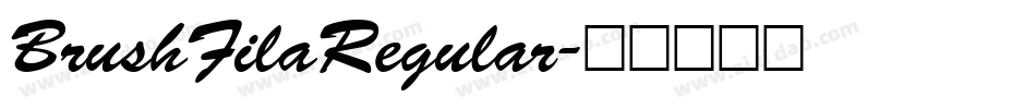 BrushFilaRegular字体转换