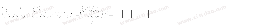 EcolierPointilles-OG08字体转换