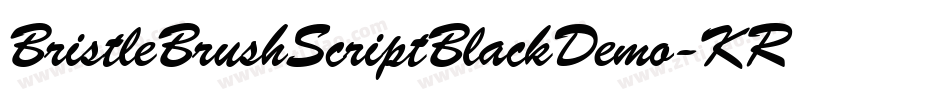 BristleBrushScriptBlackDemo-KRRX字体转换