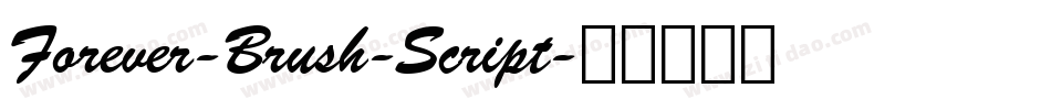 Forever-Brush-Script字体转换