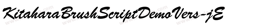 KitaharaBrushScriptDemoVers-jERw7字体转换