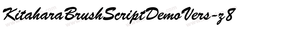 KitaharaBrushScriptDemoVers-z8JZl字体转换