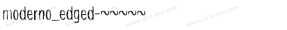 moderno_edged字体转换