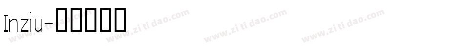 Inziu字体转换