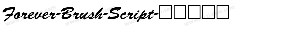Forever-Brush-Script字体转换
