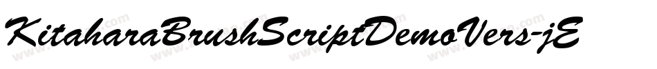 KitaharaBrushScriptDemoVers-jERw7字体转换