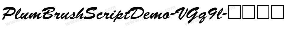 PlumBrushScriptDemo-VGq9l字体转换