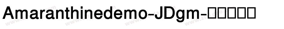Amaranthinedemo-JDgm字体转换