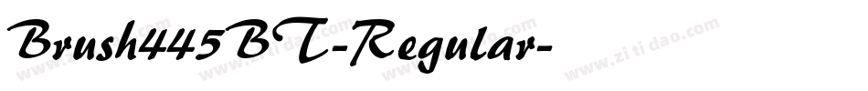 Brush445BT-Regular字体转换
