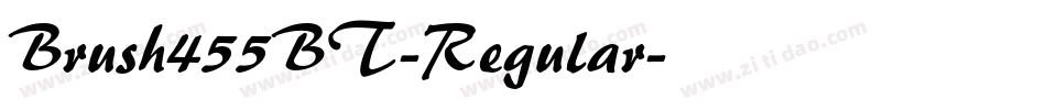 Brush455BT-Regular字体转换
