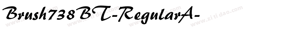 Brush738BT-RegularA字体转换