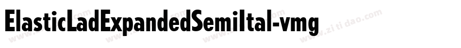 ElasticLadExpandedSemiItal-vmgMZ字体转换