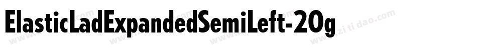 ElasticLadExpandedSemiLeft-2Og2W字体转换