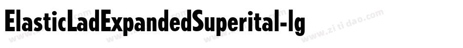 ElasticLadExpandedSuperital-lgK3w字体转换