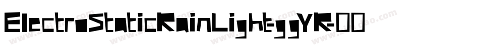 ElectroStaticRainLight-ggYR字体转换