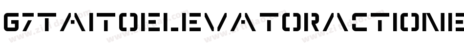 G7TaitoElevatorActionEtc-6a7x字体转换