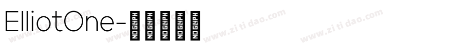 ElliotOne字体转换