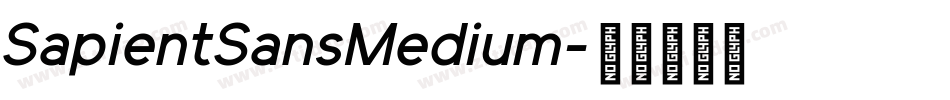 SapientSansMedium字体转换