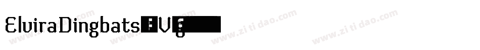 ElviraDingbats-LV0g字体转换