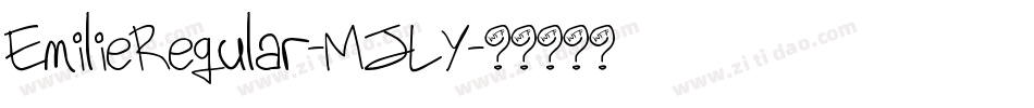 EmilieRegular-MJLY字体转换