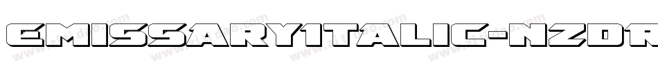 EmissaryItalic-nzdR字体转换