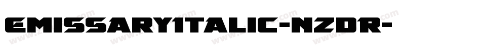 EmissaryItalic-nzdR字体转换