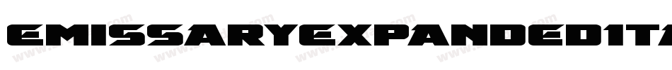 EmissaryExpandedItalic-yzJ2字体转换