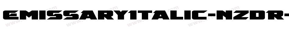 EmissaryItalic-nzdR字体转换