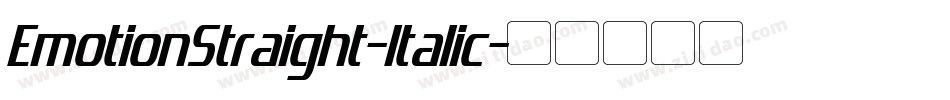 EmotionStraight-Italic字体转换