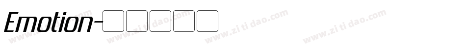 Emotion字体转换