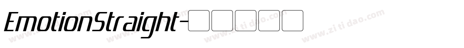 EmotionStraight字体转换