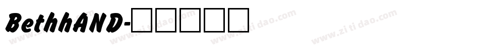 BethhAND字体转换
