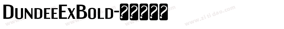 DundeeExBold字体转换