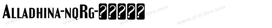 Alladhina-nqRg字体转换